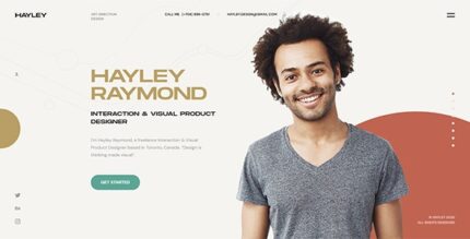 HAYLEY - Creative Personal CV/Resume HTML Template